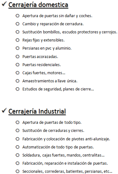cerrajero alcasser muestra sus servicios de cerrajería
